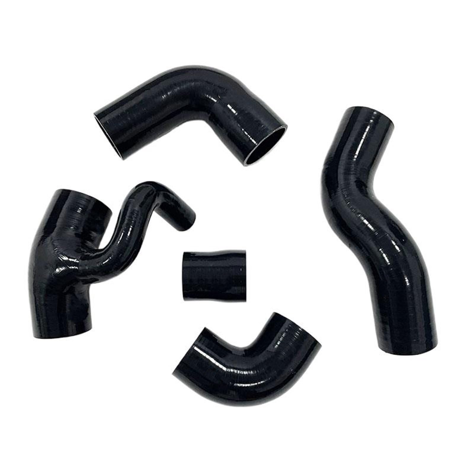 Manguera de aire de carga Kit de manguera de turbo de silicona compatible con Volvo 850 T-5/T-5R 1993-1997 S70/V70 T5 2,3 L, tubo de refrigerante del radiador(K8-157 Black)