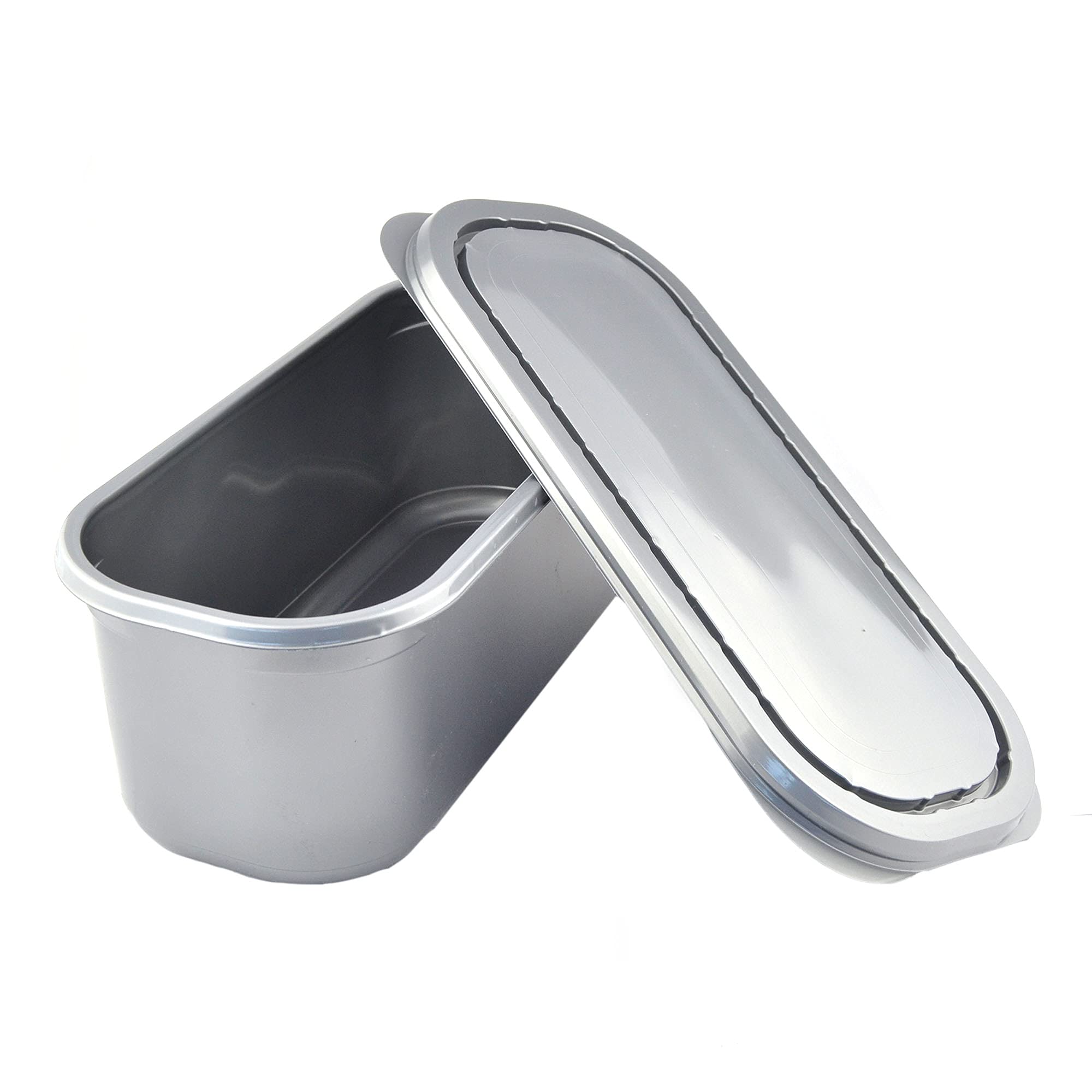 PZ 25 VASCHETTA LT 5 PER GELATO GRIGIA MISURE 348 X 158 X (H) 128 MM + COPERCHIO VASCHETTA PER ASPORTO GELATI ED ALIMENTI