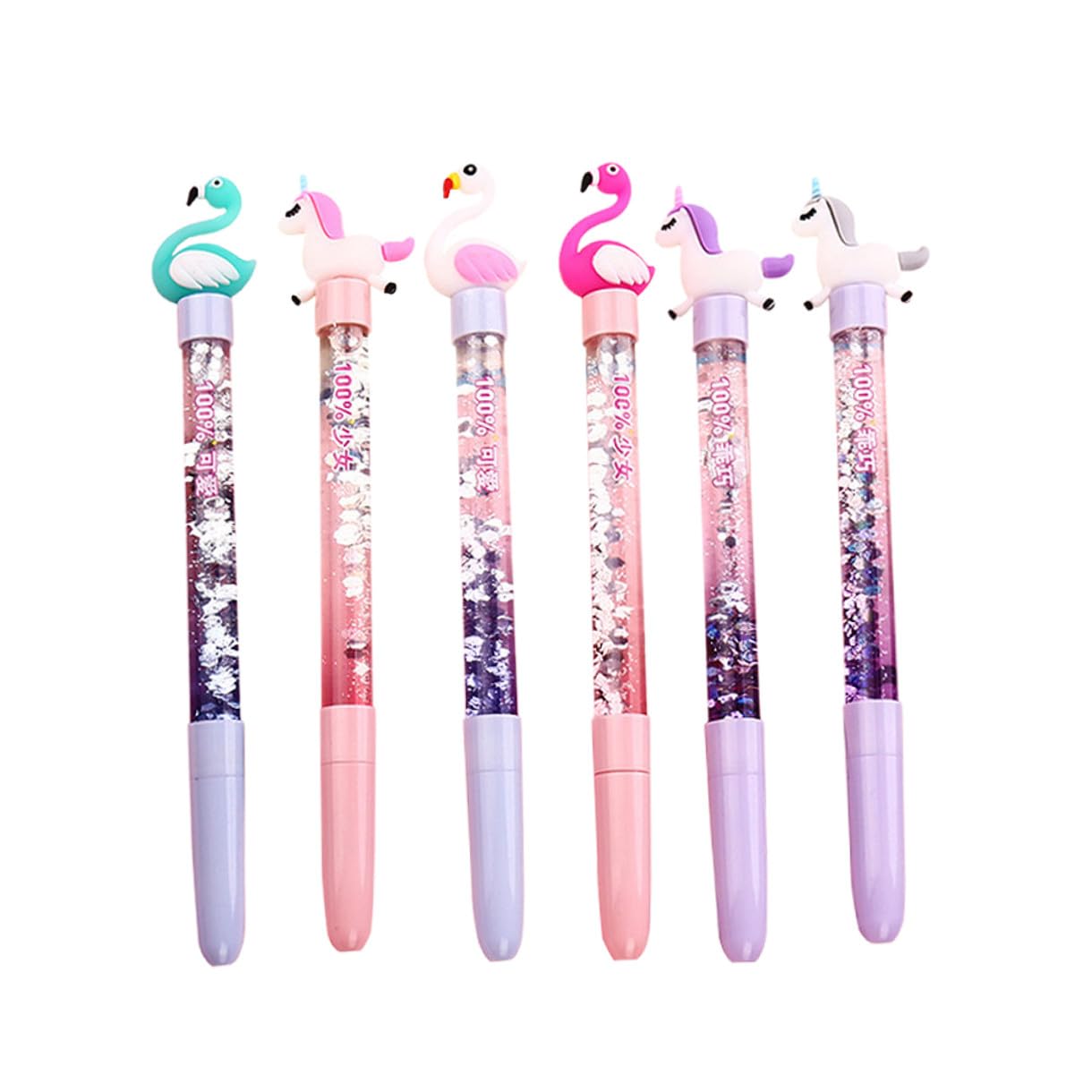 Operitacx 18pièces Stylo à Gel Créatif Licorne Et Cygne Lot De Écriture Fluide Design Kawaii Stylo Effaçable Fournitures Scolaires Pour Adolescents