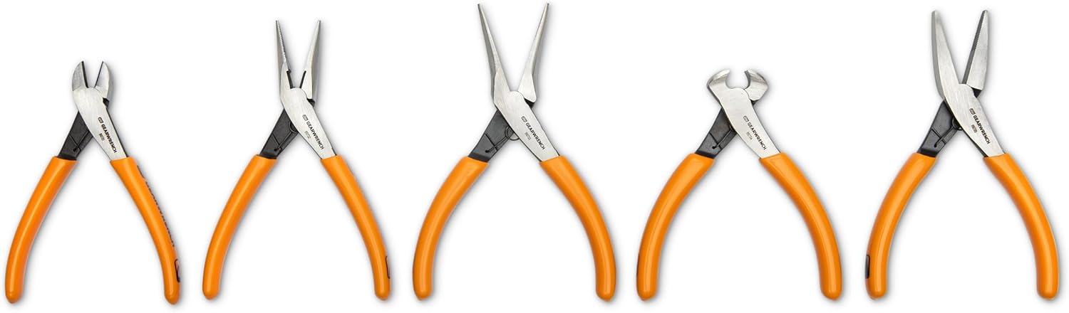 GEARWRENCH 5 Piece Precision Plier Set | 89730