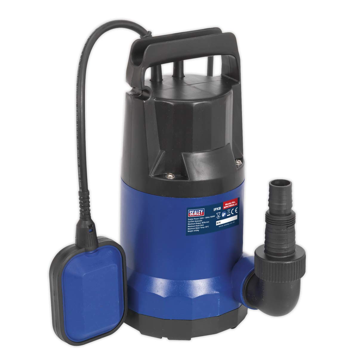 Sealey Wpc150A Submersible Water Pump Automatic 167Ltr/Min 230V