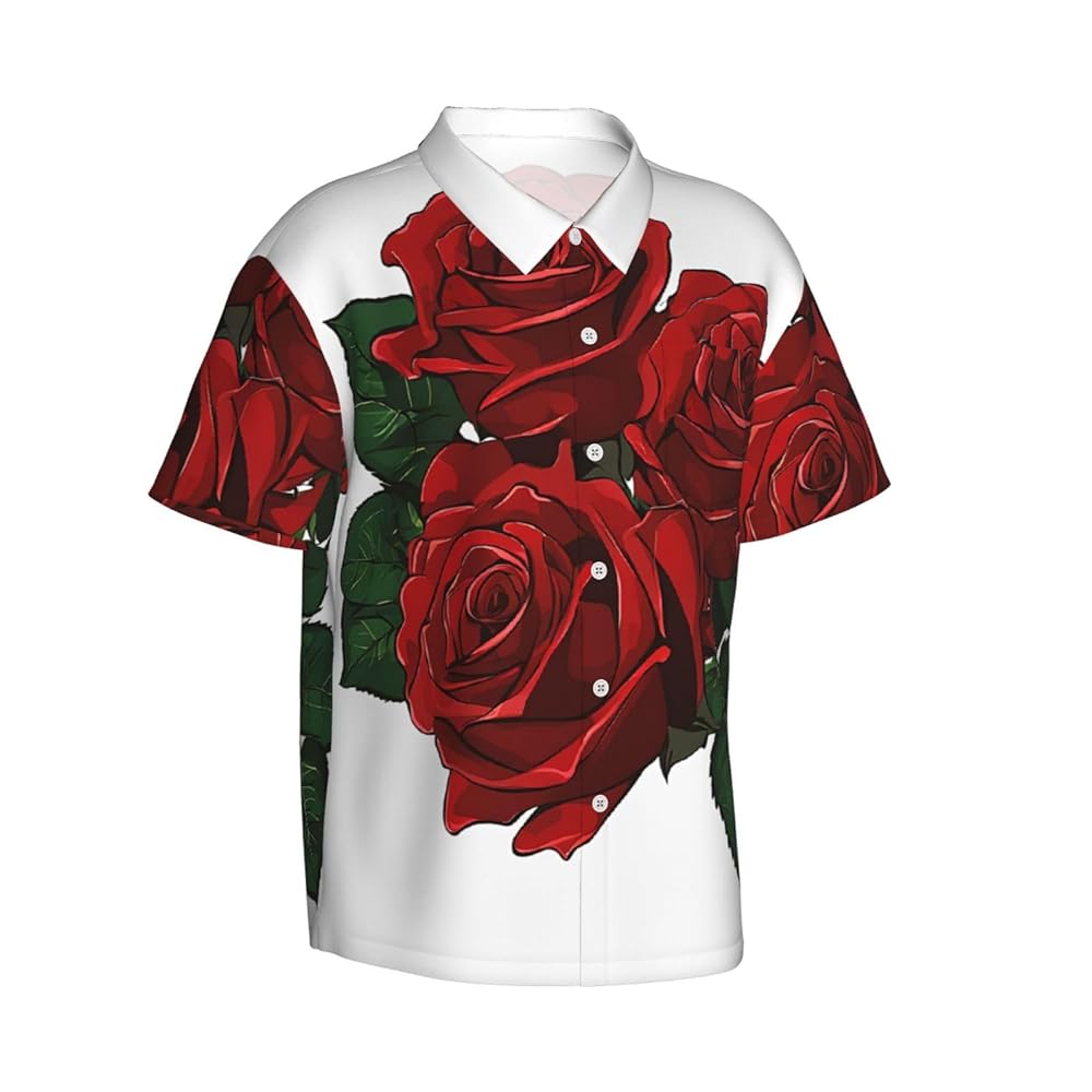 Amazon.com: Gothic Rose Print Print Men's Casual Short