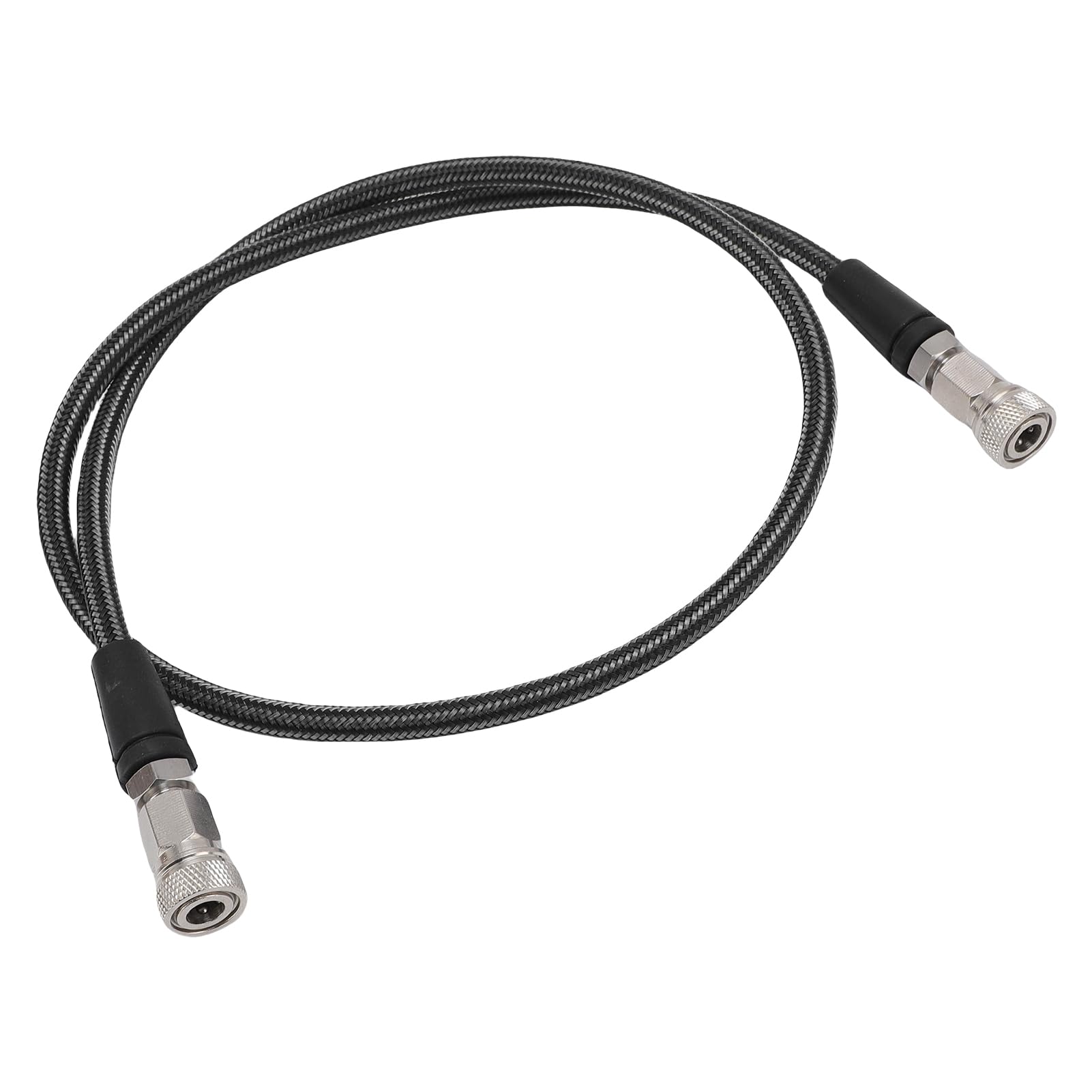 Tubo Di Gonfiaggio A Pressione 39 Pollici 8mm Connettore Rapido In Fibra Di Carbonio Intrecciato In Acciaio Inossidabile Tubo Di Prolunga Di Gonfiaggio Ad Alta Pressione per (Colore fibra di carbonio)