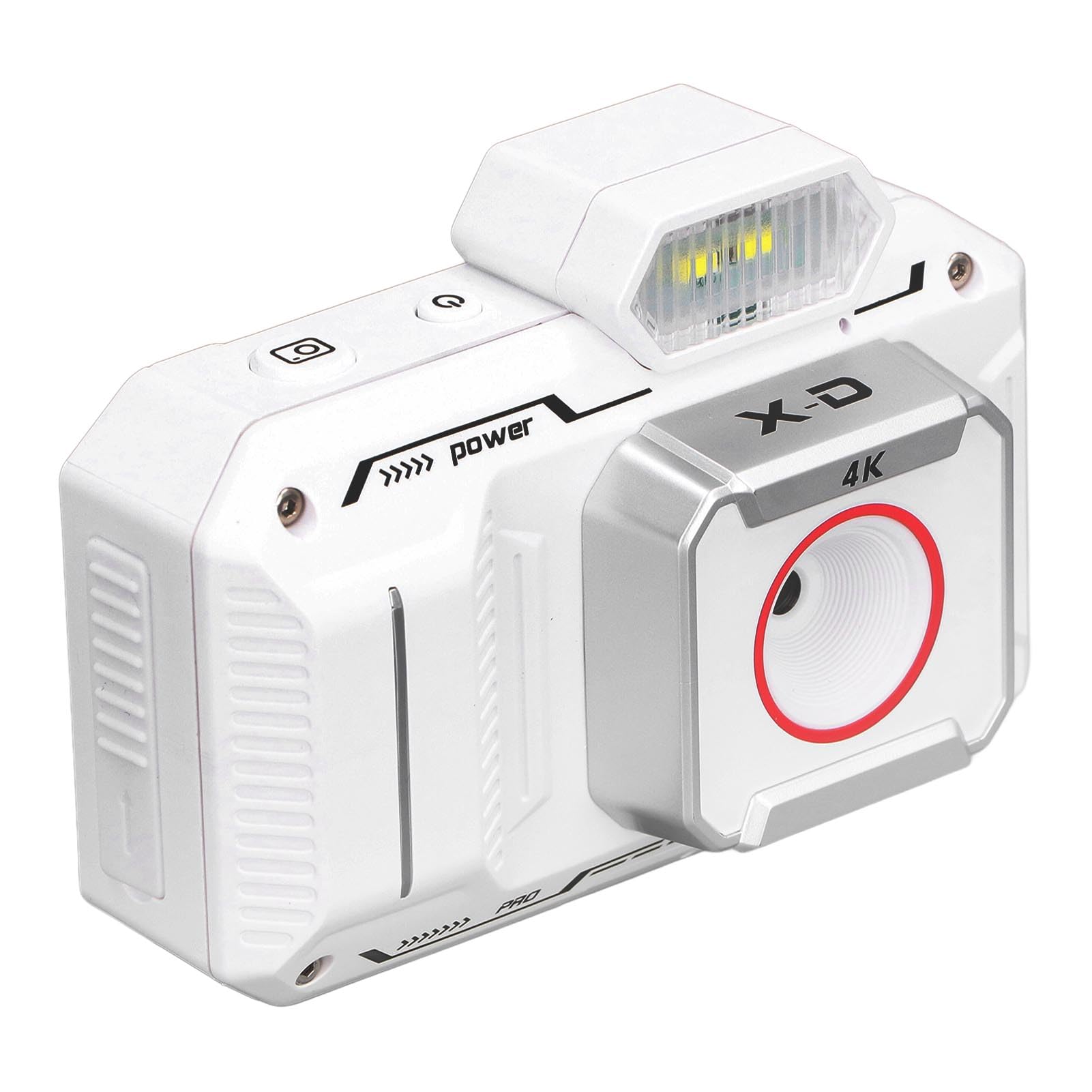Aparat Cyfrowy, System Przeciwwstrząsowy, Wiele Filtrów, Przenośny Aparat Cyfrowy, 18-krotny Zoom Cyfrowy, Automatyczne Ustawianie Ostrości do Nagrywania życia (WHITE)