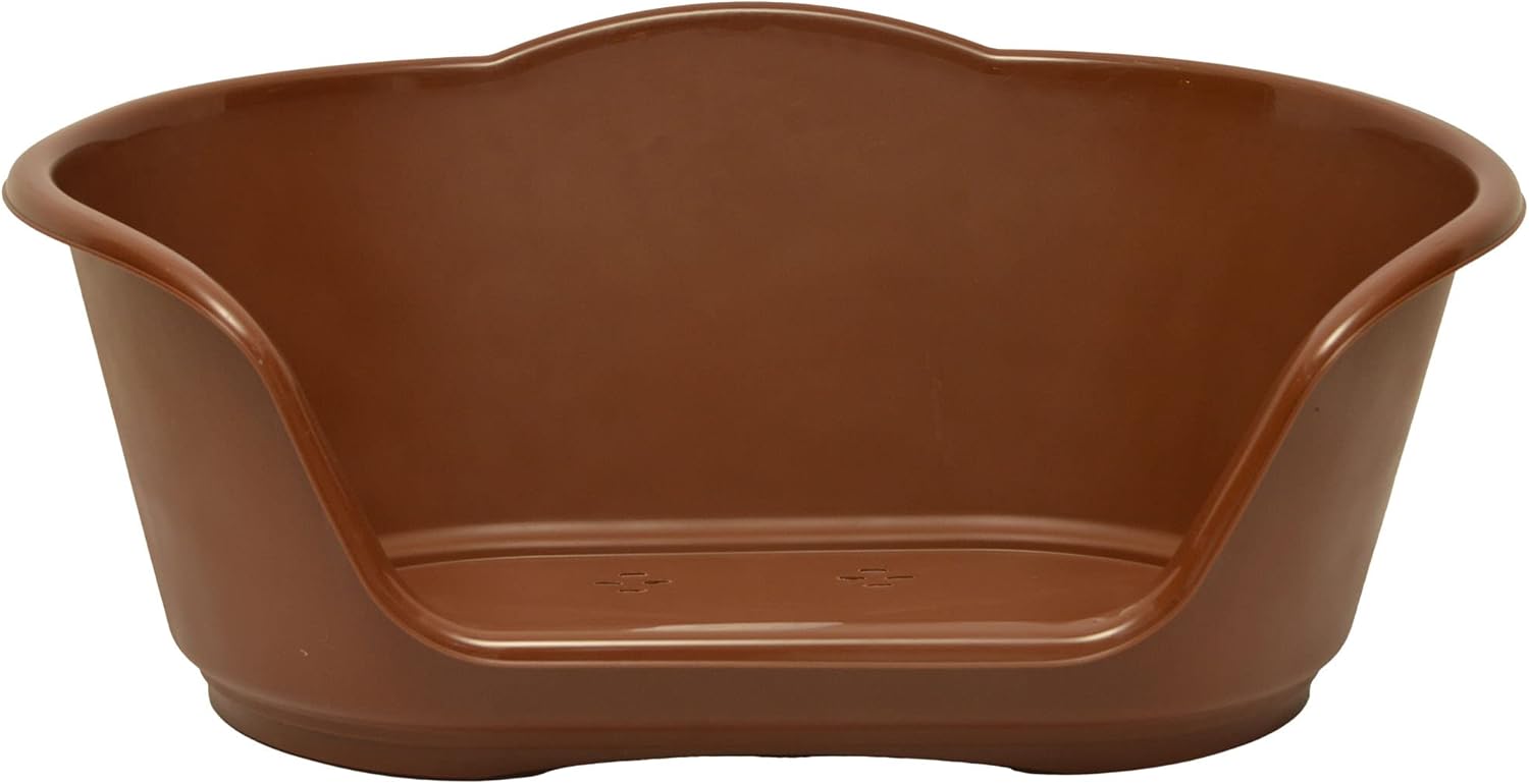 KAPCO Medium Plastic Pet Bed (Brown) Heavy Duty, Strong, Durable