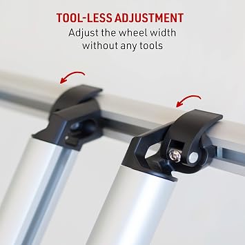 Truck Bed Bike Rack - All-Aluminum Truck Bed 2 Bike Rack Full Size Trucks - Includes 1 Fat Tire Kit - Effort-Free Installation