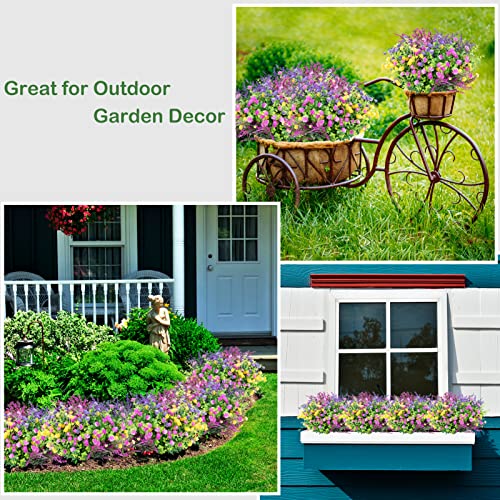Grennmauler Artificial Flowers, 16Pcs Uv Resistant Fake Flowers Outdoor, Faux Plastic Flowers For Decoration Home Kitchen Garden Wedding Party Decor #TOP5