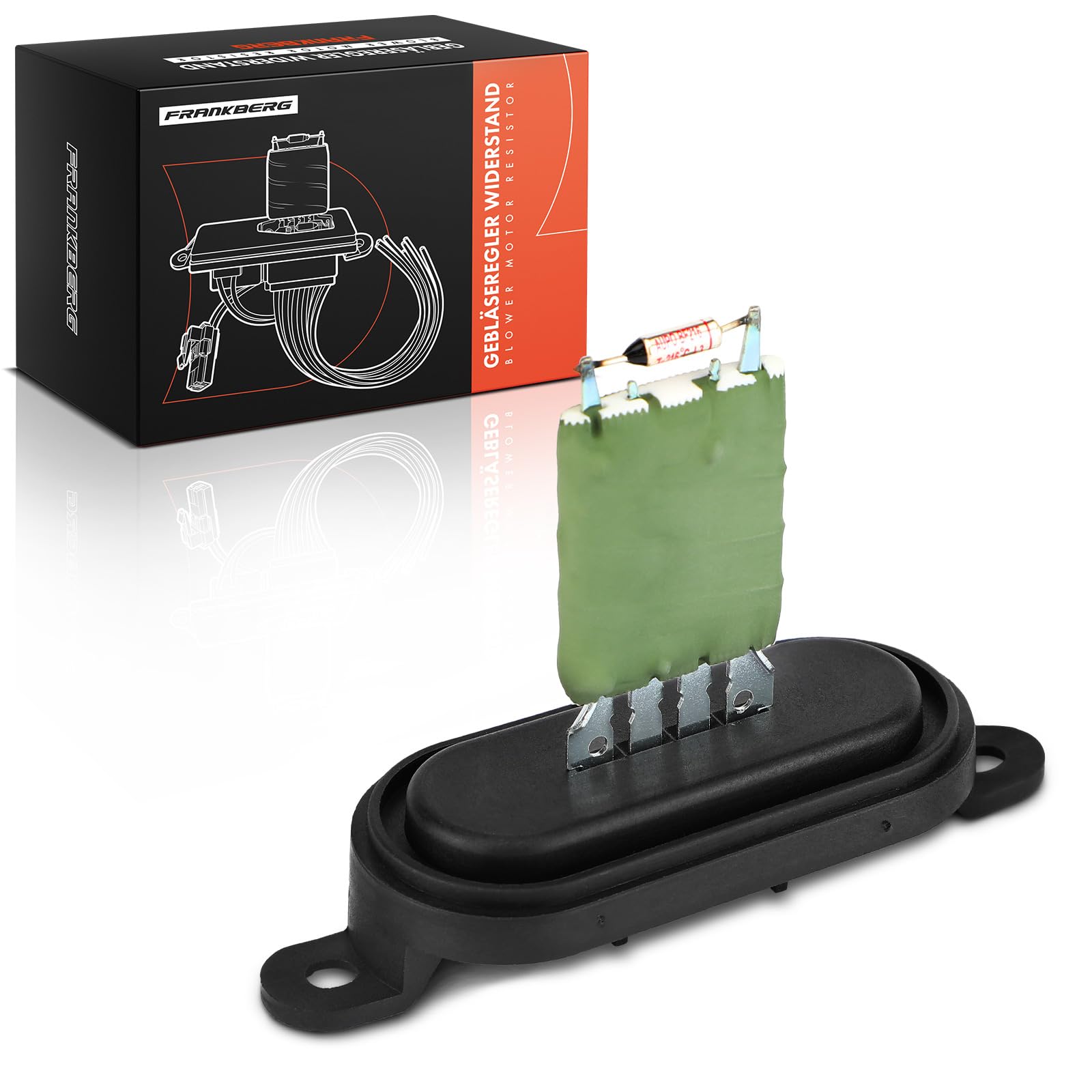 Frankberg Blower Motor Fan Resistor Blower Motor Resistor Compatible with M.u.l.t.i.v.a.n V Transporter V 1.9L-3.2L 2003-2015 Transporter VI T.o.u.a.r.e.g A.m.a.r.o.k Replace# 7E0959263