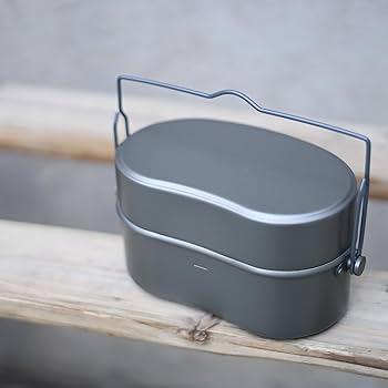 Amazon | Snow Leopard 戦闘飯盒2型 兵式飯盒弐型 厚手 キャンプ