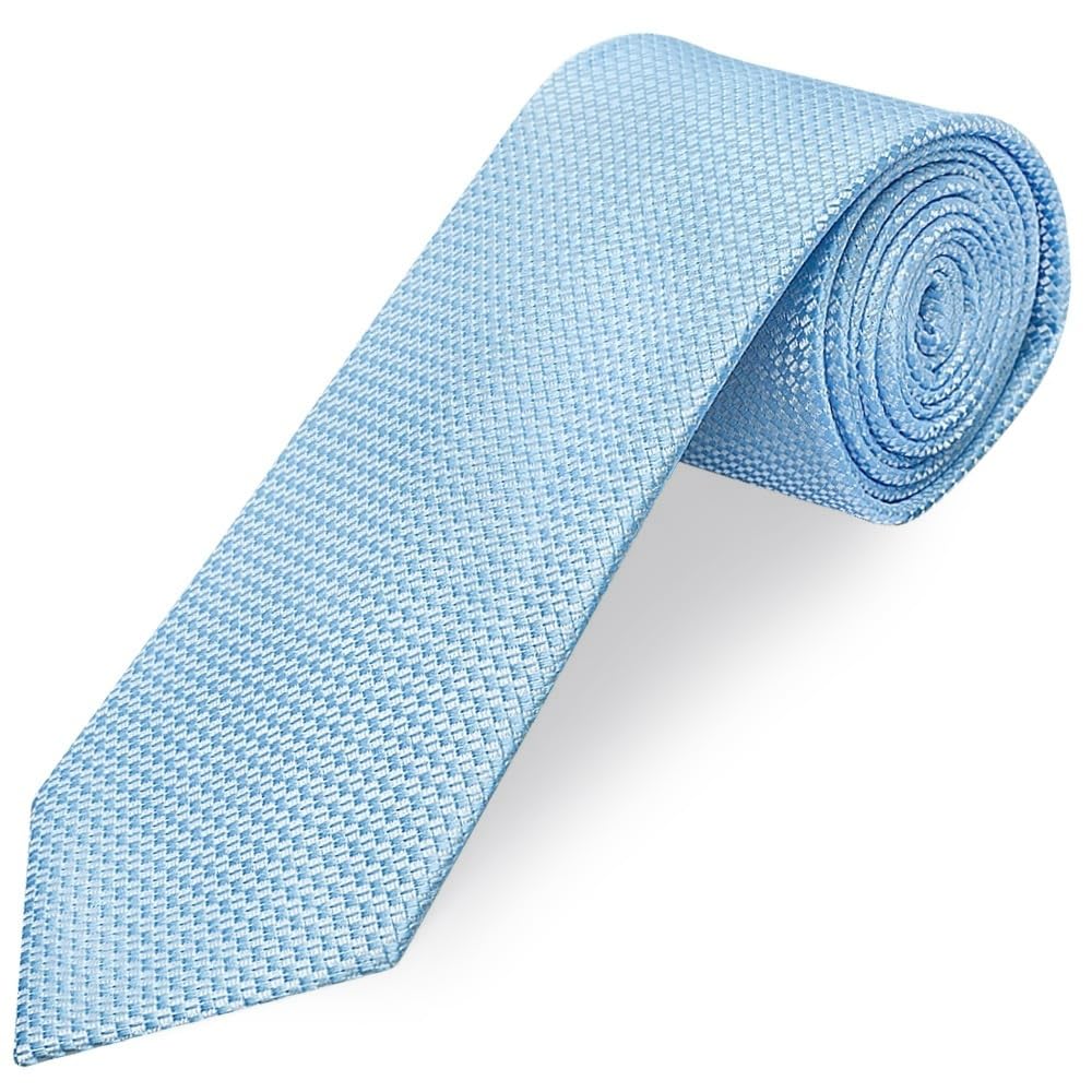 TIES R US Dusty Blue Textured Classic Tie