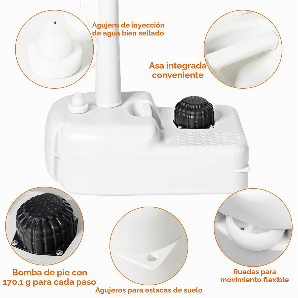 GIANTEX Lavabo Portátil, Fregadero para Exterior, Estación de Lavado para Camping, Depósito de 17 L, con Ruedas, Toallero y Dispensador de Jabón, 51 x 33 x 102 cm