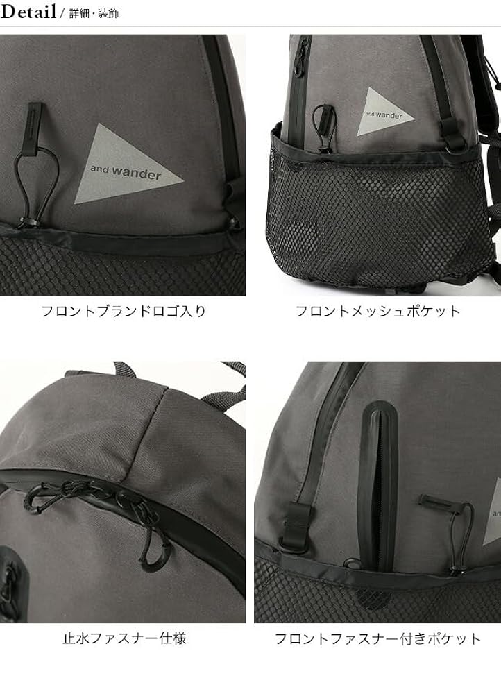 アンドワンダー　リュック　カーキ and wander（アンドワンダー）の「and wander×Barbour/アンド