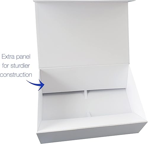 Miniatura 4 de CECOBOX - 1 caja de regalo con tapa para regalos de 11.4 x 7.5 x 2 pulgadas, mate, caja de regalo plegable con cierre magnético, para padrinos de