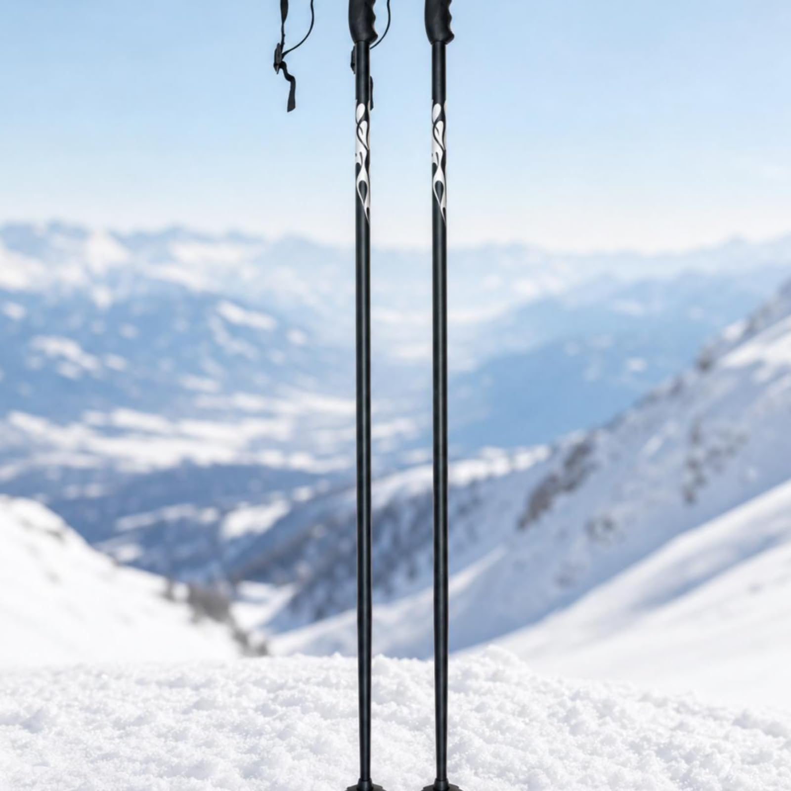 Vstellbar Alu-Skistock , Grün , 120 cm