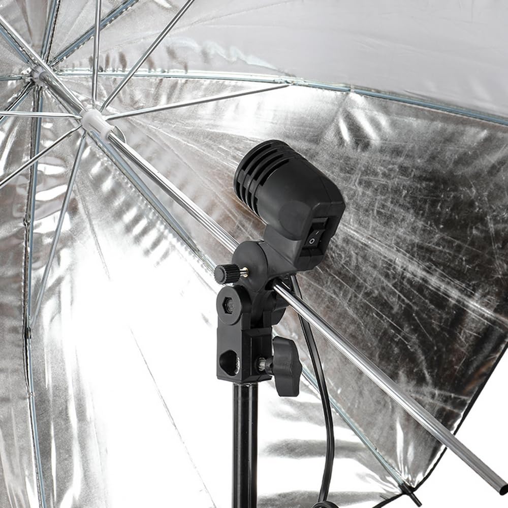 Bonnlo KS01 Kit de Estudio Fotográfico con Softbox, Paraguas y Fondo de Tela – Reflector 5 en 1, Kit Completo para Fotografías, 2 x 3 m