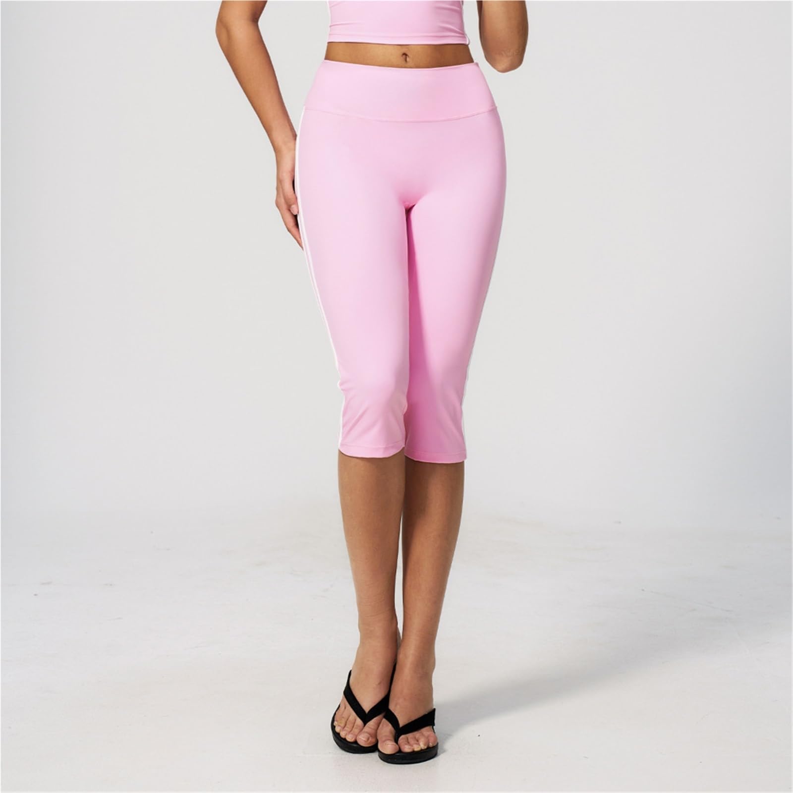 Mallas Piratas Mujer Pantalones De Yoga con Levantamiento De Cadera for Correr De Verano Leggings Capri De Cintura Alta