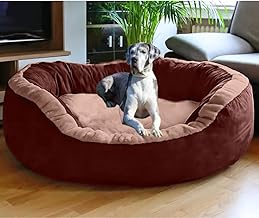 DRILLY Grade A++ Fur 4XL Dog Bed for Extra Large Dogs Washable-Orthopedic Big Dog Beds | Big Breed | | Giant Human Dog Bed%% (4XL)