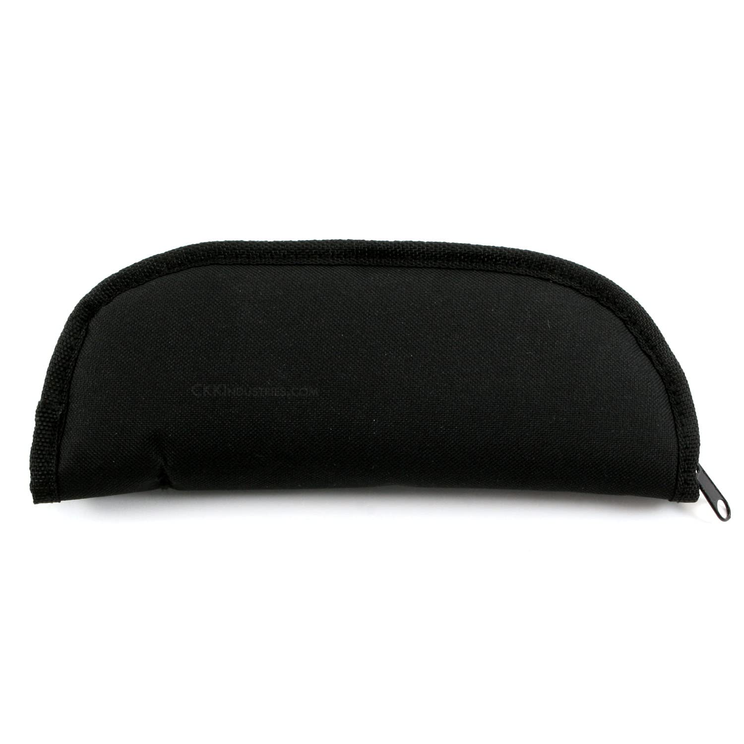 EZSMITH Zipper Pouches for Knives & Tools - (8.75 x 3.50 x 1.50 Inches) - (Nylon Canvas Outer - Jewel Cloth Inner) - (Black/Black) - (Pro Series) - (USA Design) - (by KnifeKits)