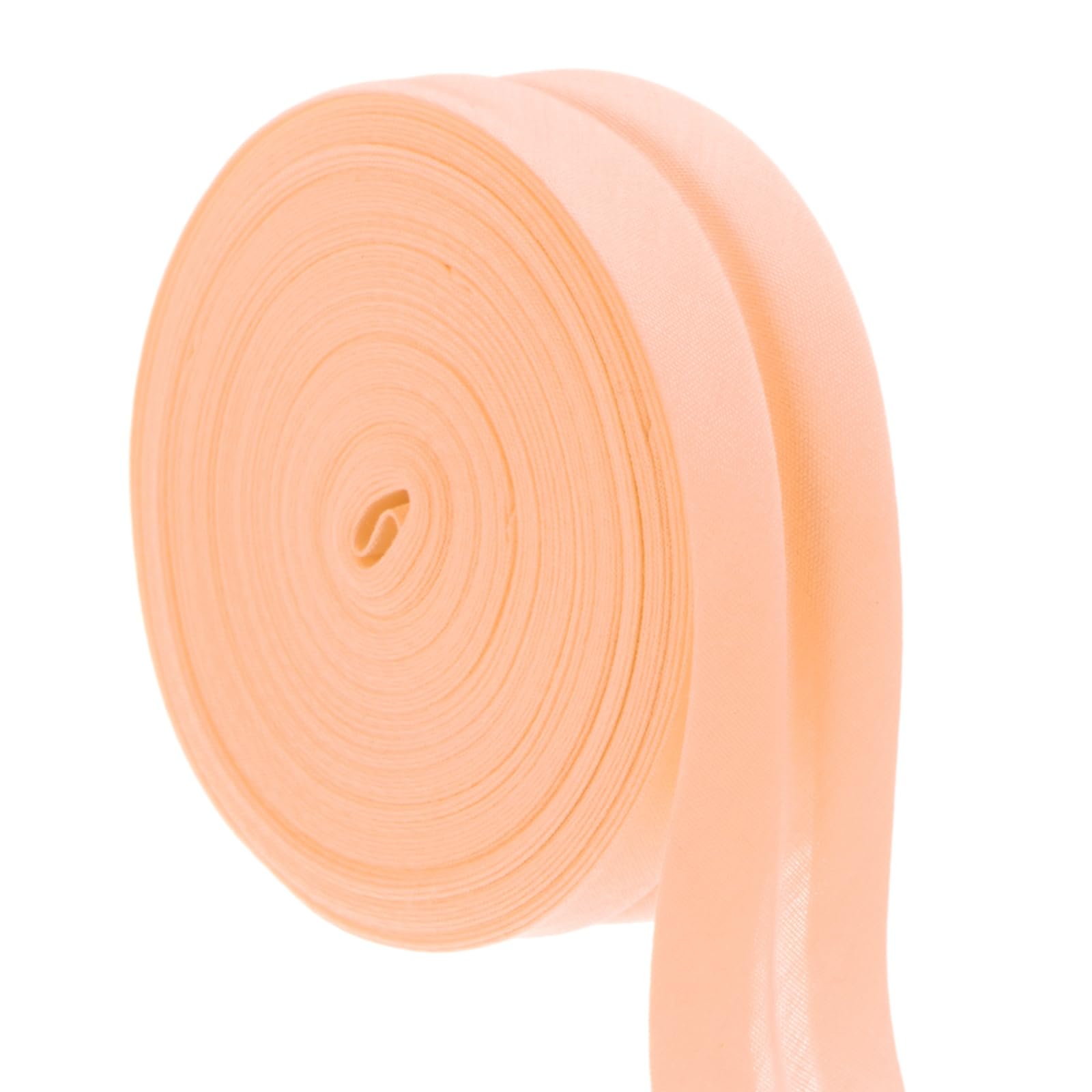 M METERXITY Double Fold Bias Tape (2.5cm x 9 Meters, Beige) - Polyester Cotton Bias Binding Tape, Apply to Crafts/Sewing/Seaming/Hemming/Piping/Quilting