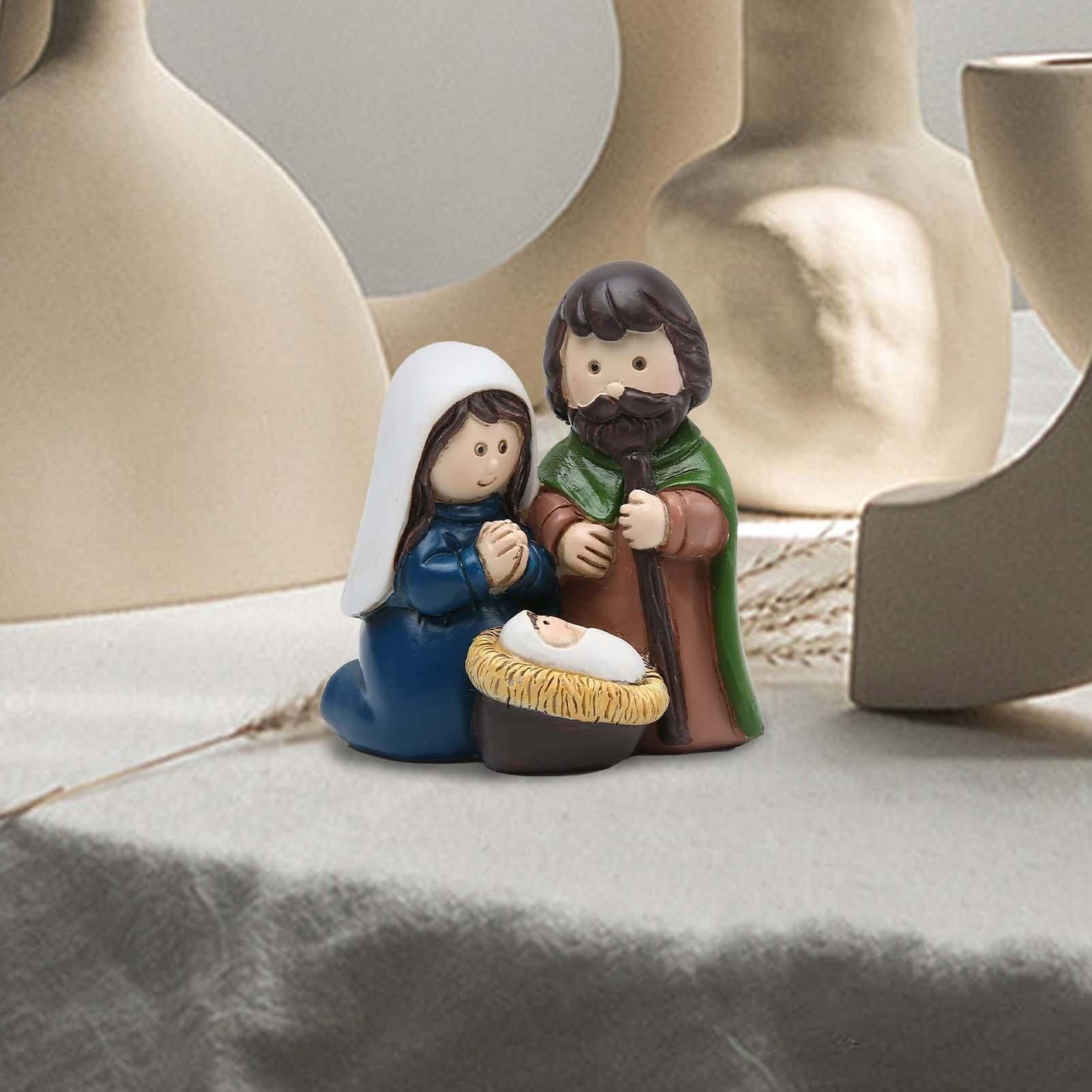 聖家族像 卓上置物 カトリッククリスマスデコレーション マリア