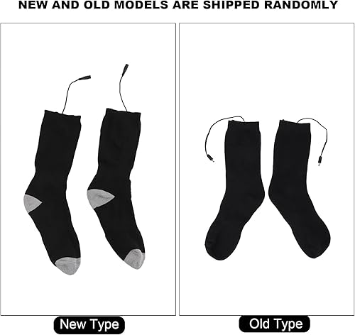 Miniatura 9 de plplaaoo - Calcetines calefactores, calcetines eléctricos lavables, calcetines térmicos cómodos y flexibles para hombres y mujeres, calcetines