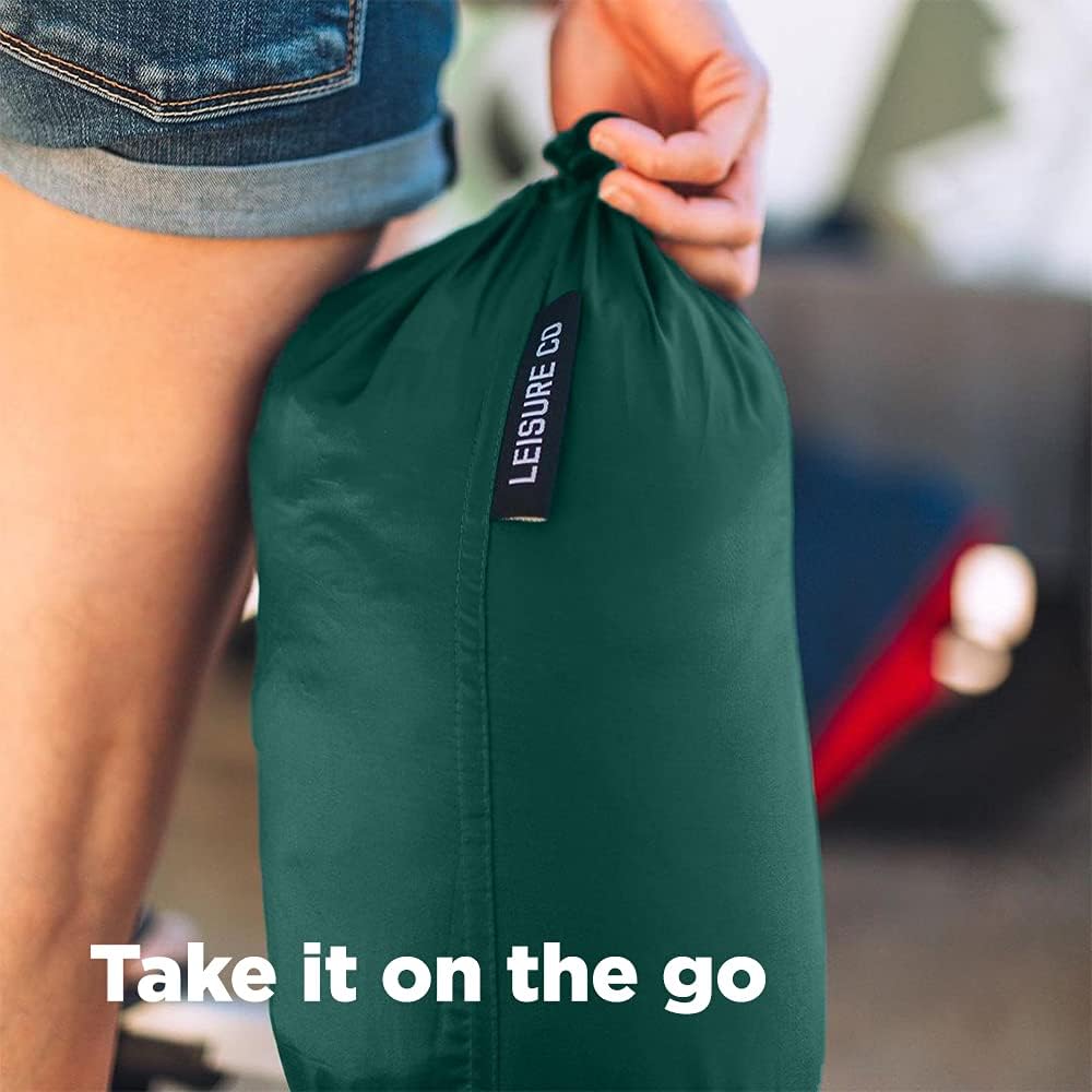 Leisure Co Ultra-Portable Outdoor Camping Blanket - Windproof, Warm, Lightweight and Compact Packable Blanket - Perfect for Camp Trips, Stadium Games, Travel and Picnics (Teal / Greige) : Sports & Outdoors