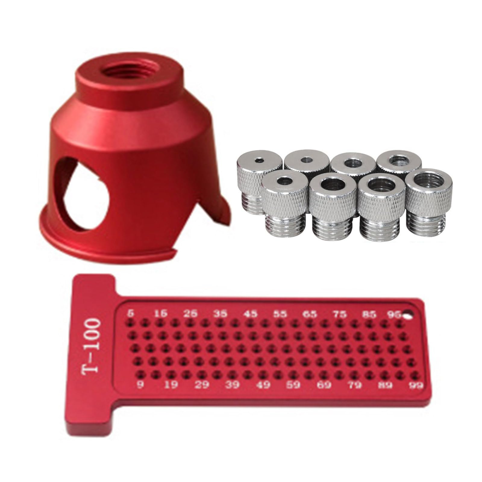 Kalttoy Red Multi-Purpose Positioning Tool For Wood And Metal Drilling At 90 Degrees With Sturdy Construction And Alignment Rustless Drill Dance