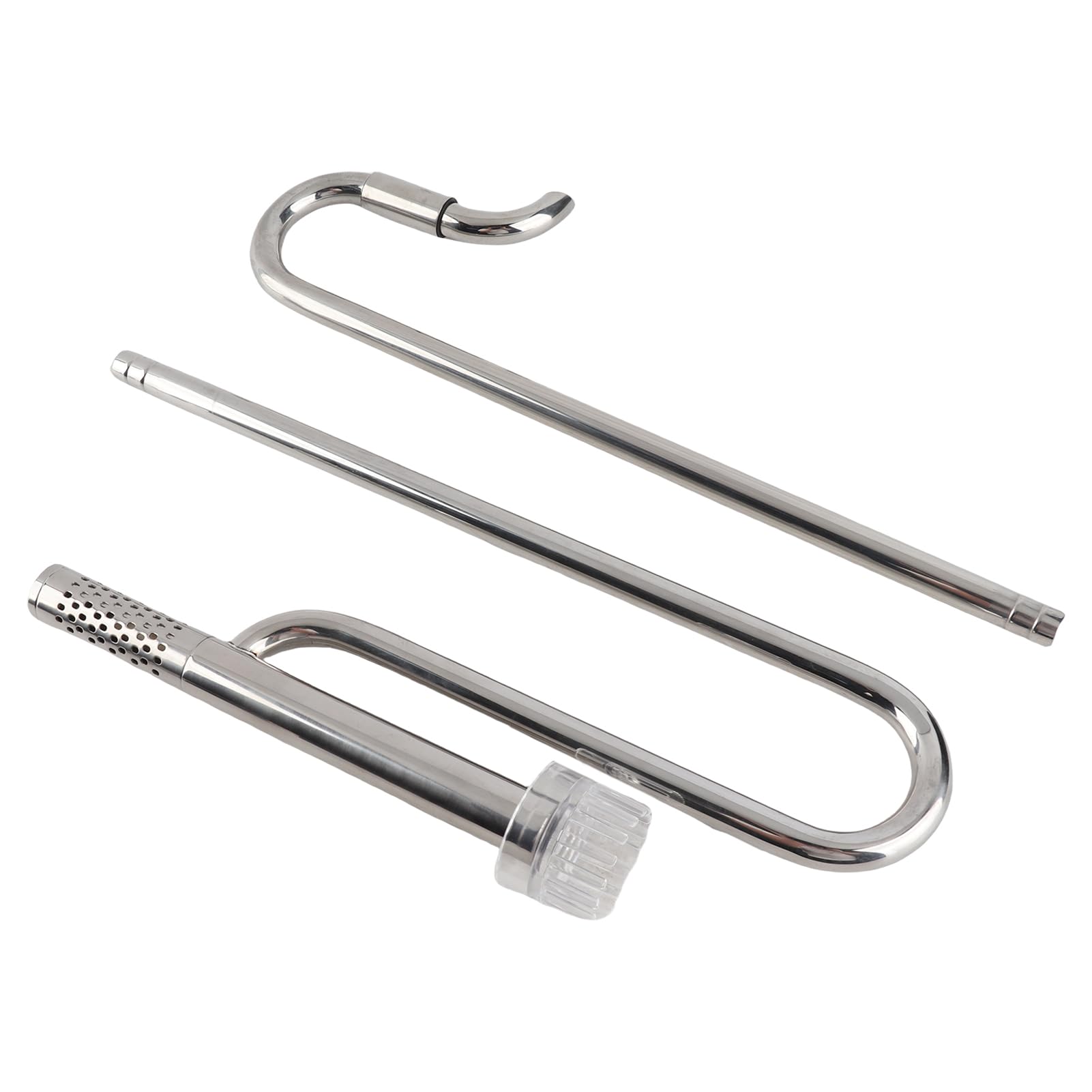 Edelstahl-Zulauf- und Ablaufrohrset, verstellbar für Aquarium Lily Pipe Oberflächenskimmer
