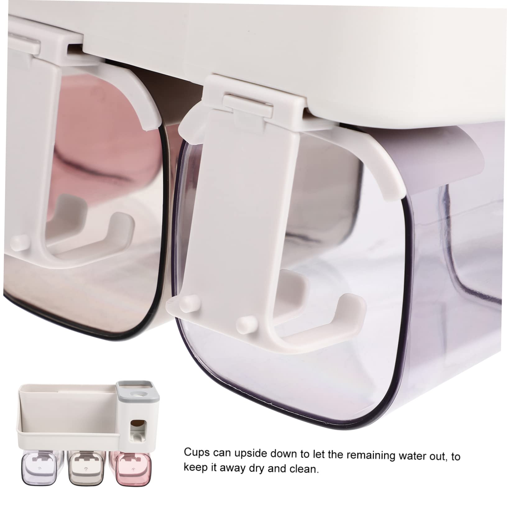 Portacepillos de Dientes de Pared Plástico Organizador Baño