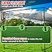 AOLIGEIJS Baseball Softball Batting Cage Net with Realistic Catcher, Net Only, Backyard Practice Batting Cage Net, Heavy Duty Multi-Purpose Sports Net with Door, 35x12x12FT
