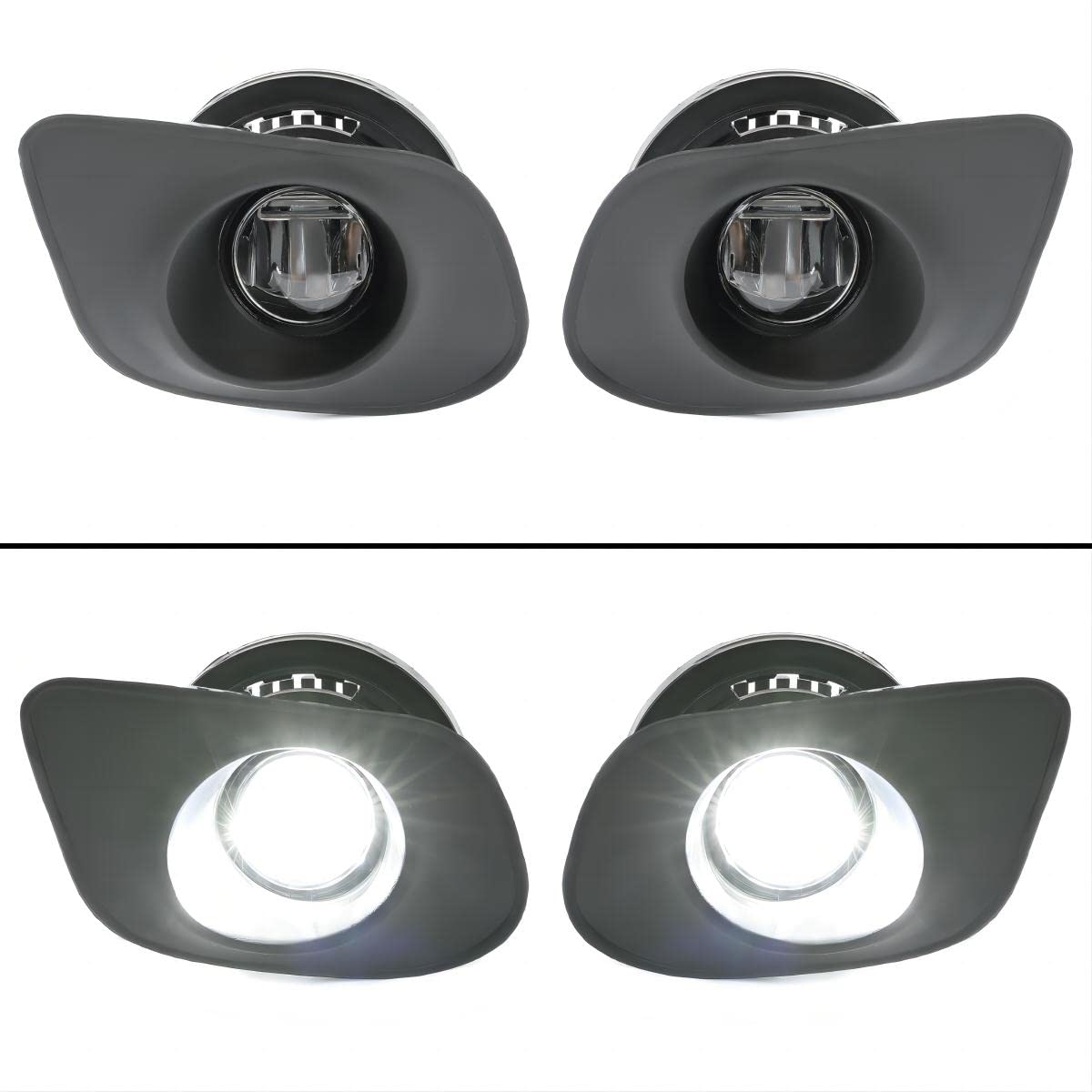 Amazon.com: KUAFU LED Fog Light Kit Compatible with 2015-2023 Dodge Charger  SRT Hellcat Replacement for 68280429AA 68280428AA 68228884AC Fog Lamp Set  w/Bezel Wires Harness : Automotive