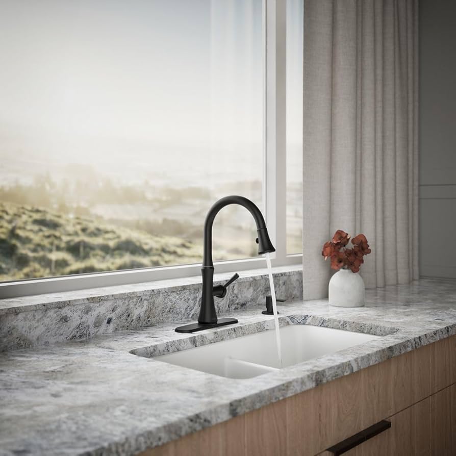 KOHLER Kaori Pull Down Kitchen Sink Faucet with 2-Function