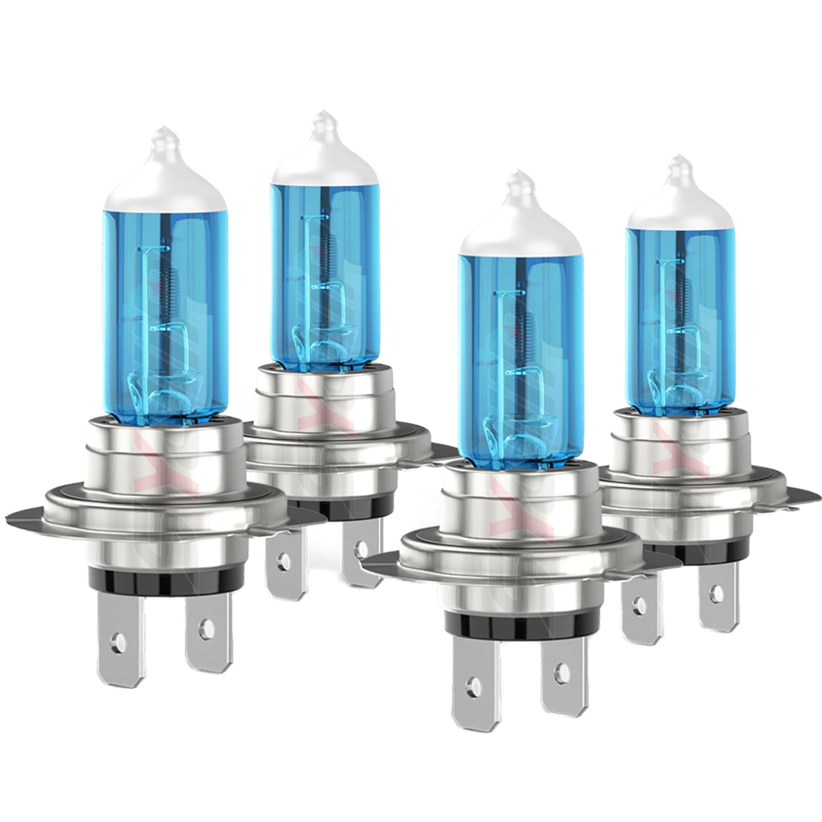 Compatible for Hyundai Tucson Headlight Bulbs 2016 2017 2018, Halogen H7 High Beam + H7 Low Beam, 6000K White, 300% Brightness, Plug N Play, 4-Pack