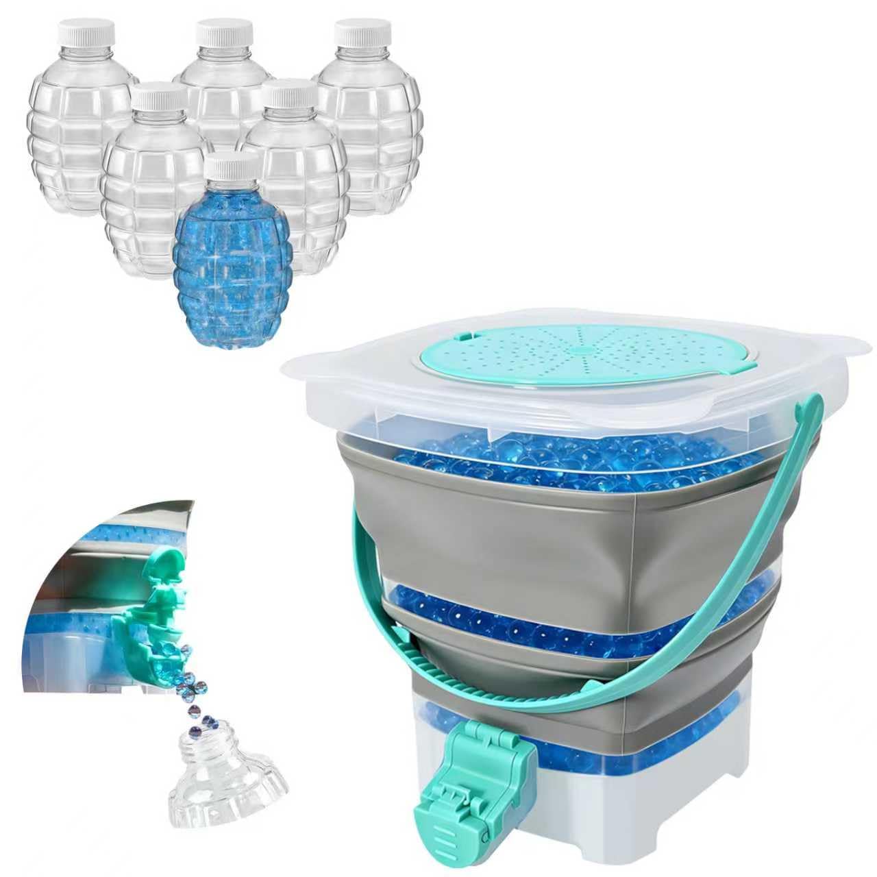 Photo 1 of MiToBeLe Gel Blaster Ammo Bucket & Storage Bottles