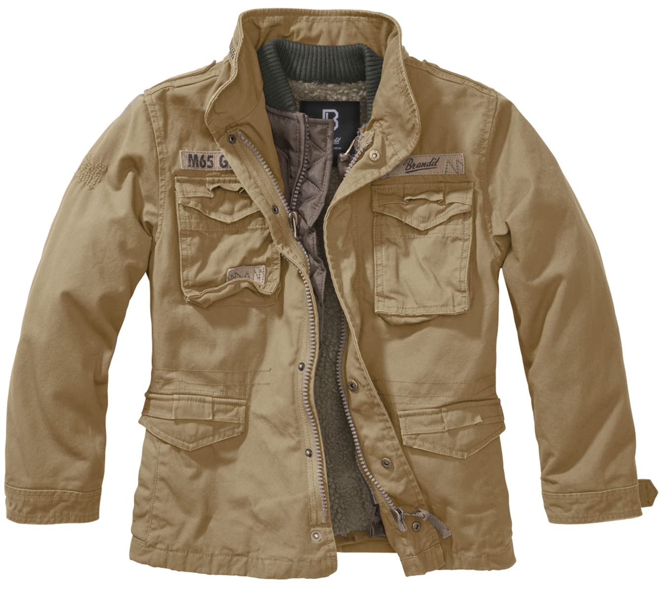 Brandit Unisex Kids Marron Giant Child's Jacket M65