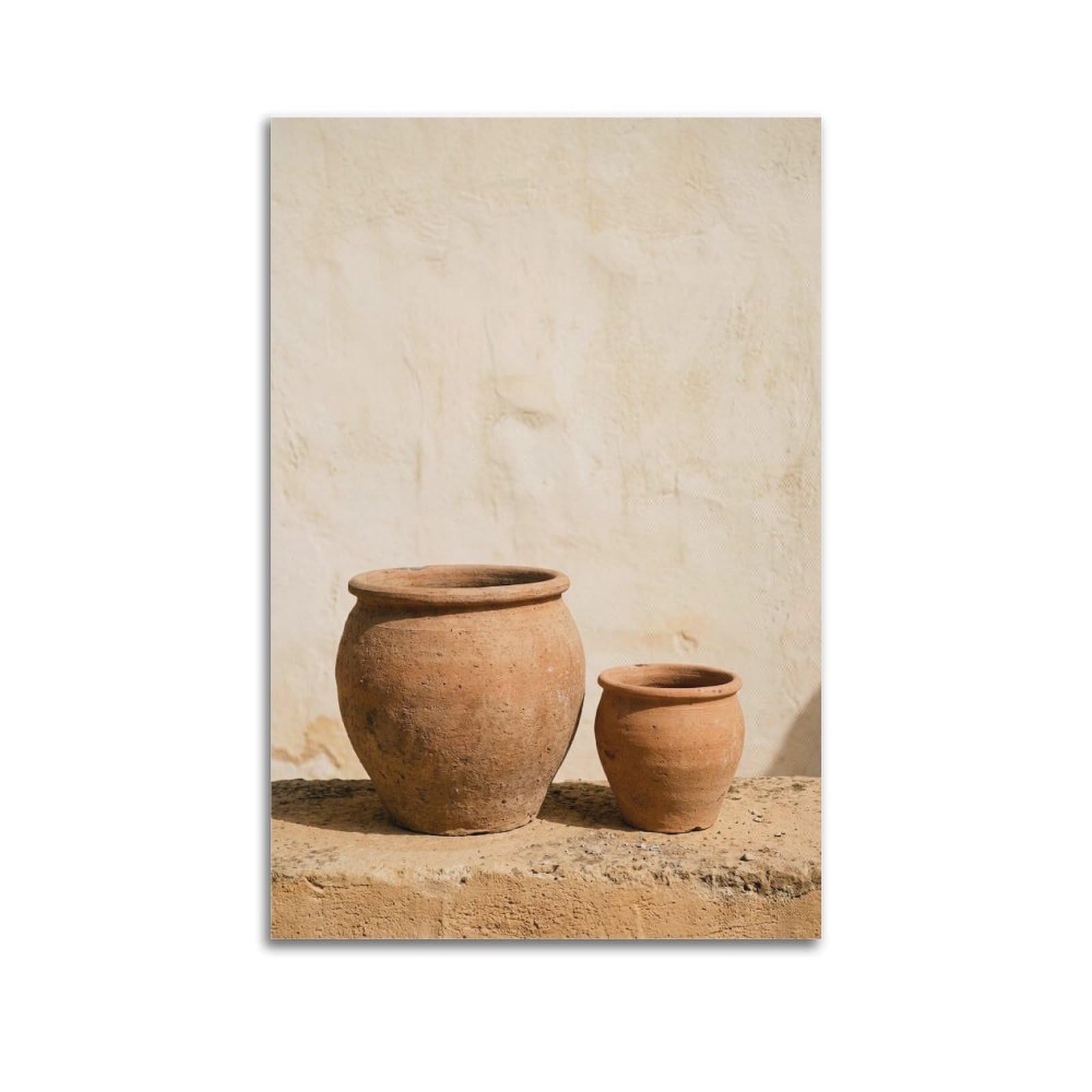 FQNYR Mediterranean Life Photo Vessel Double Poster Painting Canvas Wall Art Print24x36inch(60x90cm) Unframe-style
