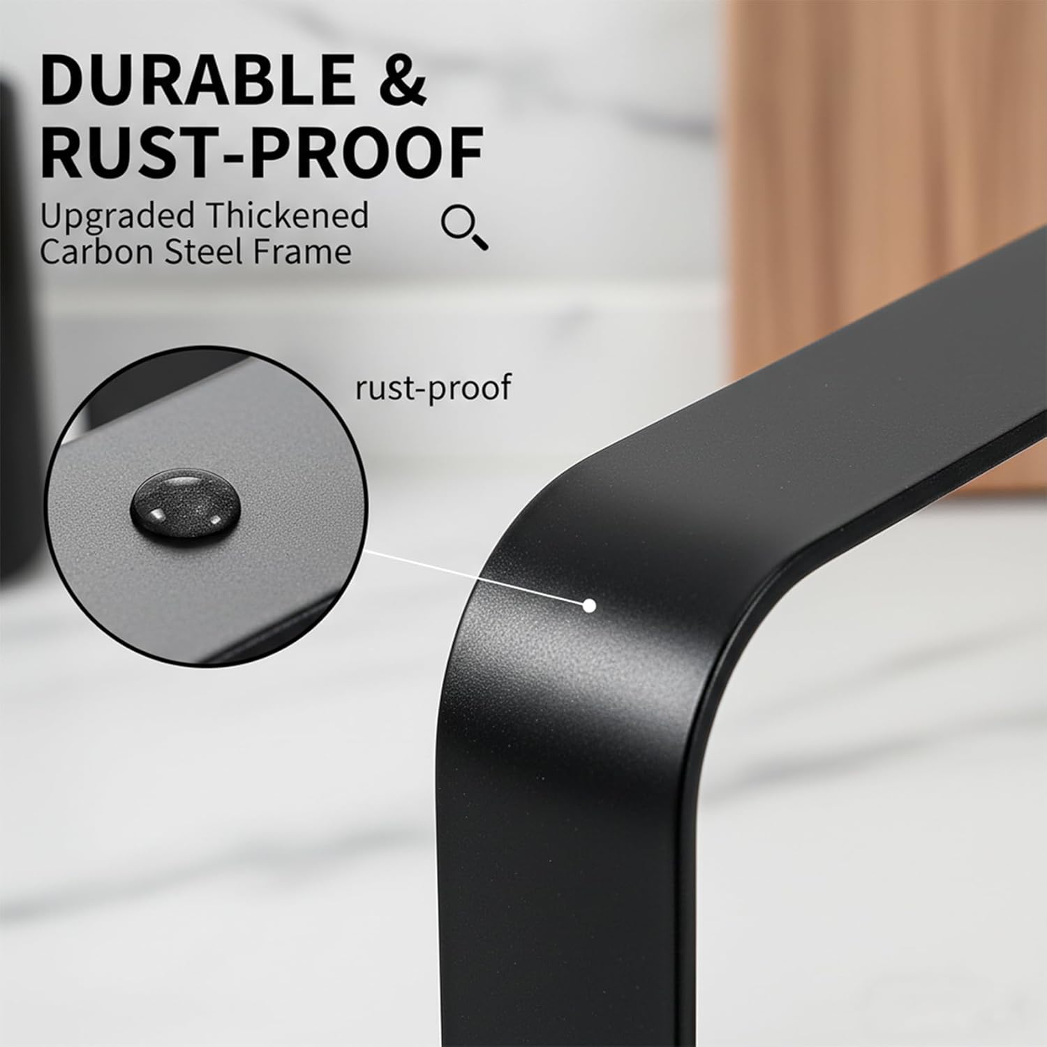 Pot Lid Holder While Cooking, 2-Tier Heavy Duty Pot Lid Organizer with Drip Tray & U-Shaped Groove, Multifunctional Storage Rack for Stove Top & Kitchen Countertop - Black