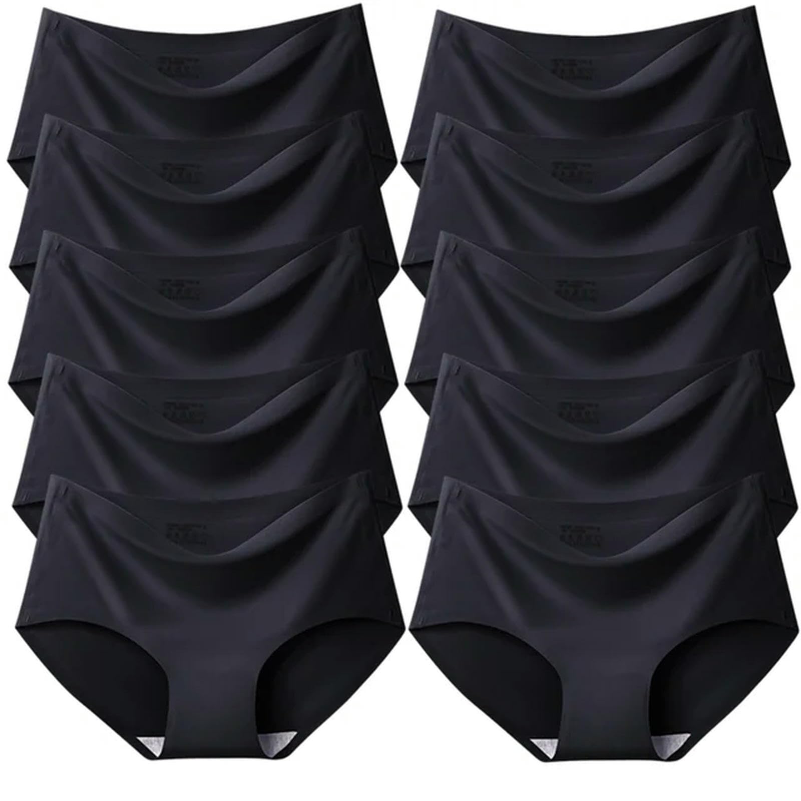 Bielizna damska 10 szt. damskie jednolite bezszwowe majtki plus size wygodne majtki majtki zestaw 19-2xl-10 szt