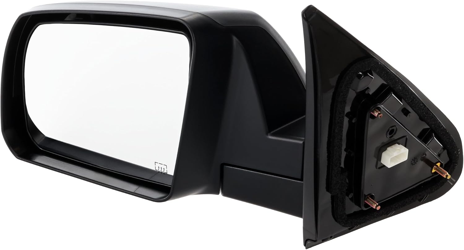 JC Whitney Driver Side Power Heated Mirror for Toyota Tundra 2014-2021 Without Blind Spot Monitor Textured With Cold Climate Specification JTY122EL