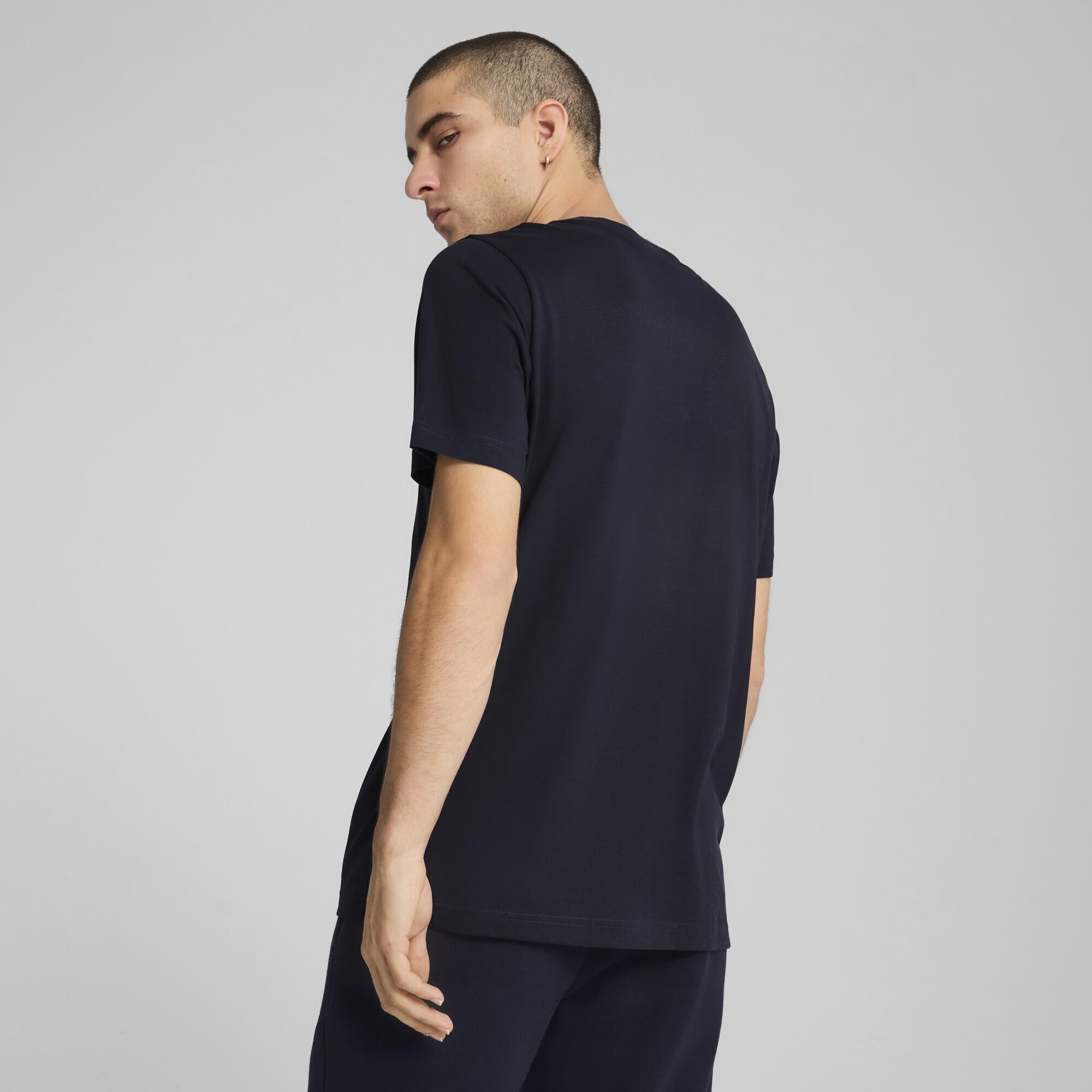 PUMA Unisex ESS 2 Color Small No. 1 Logo Tee T-Shirts, New Navy, M – Ansicht 5