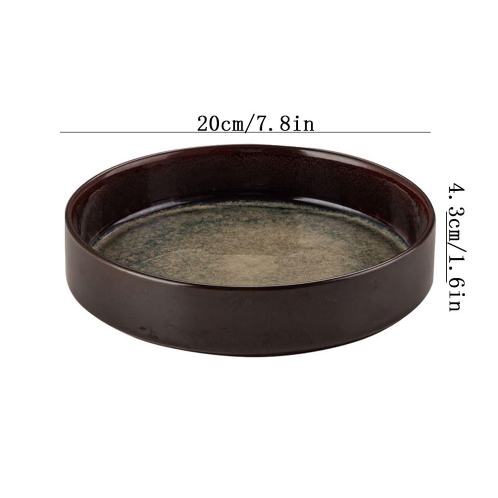 Bandejas para Plantas Bandeja de Goteo Circular cerámica Estilo Chino, platillo for arreglos Florales, Ideal for jardinería doméstica Mesa