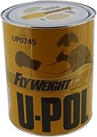 U-Pol 0745 Flyweight Gold Lightweight Body Filler 3L - Smooth, Non-Shrinking, Quick-Dry Direct-to-Metal Putty for Auto Repairs