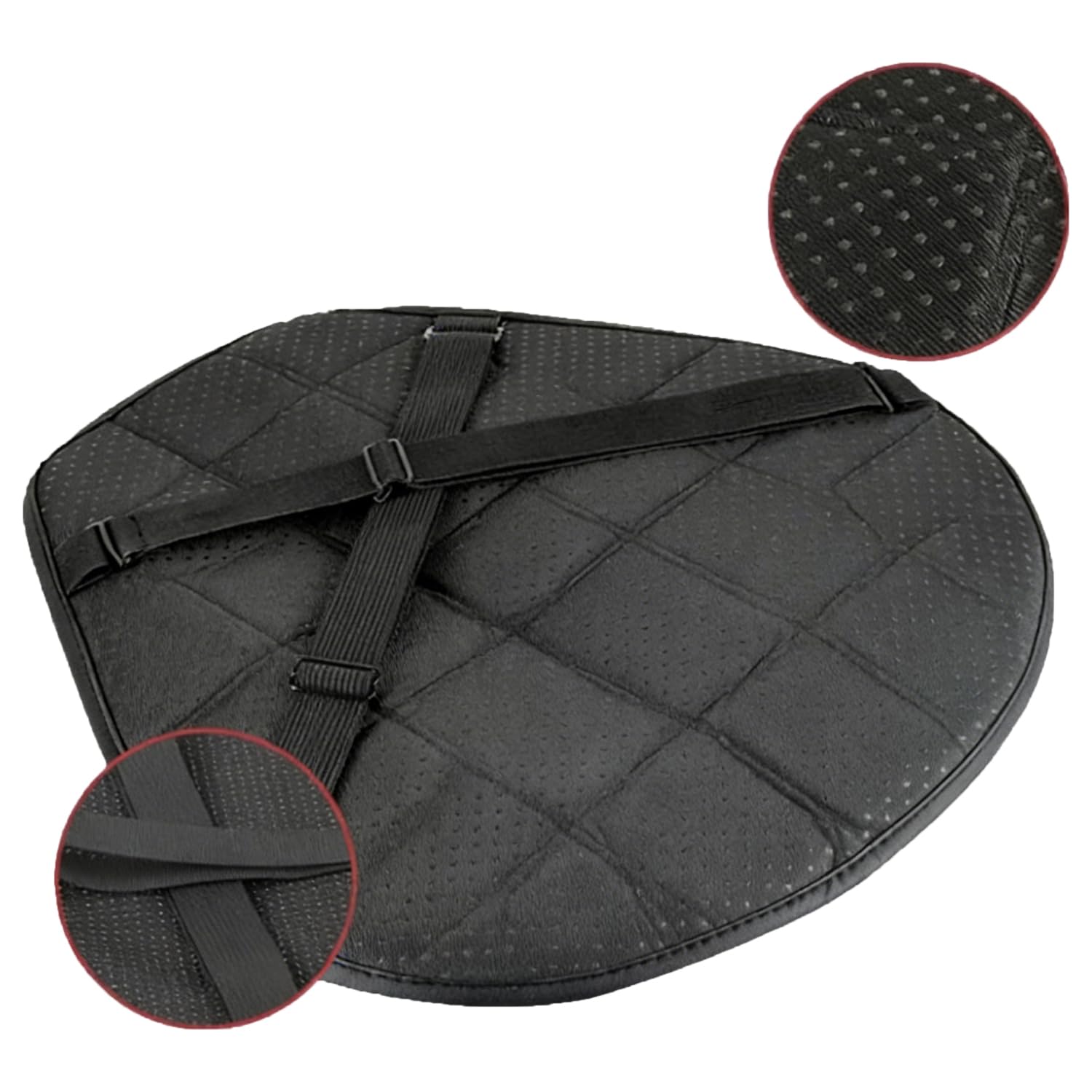 Cojín Transpirable Absorbe Impactos Motocicleta - 1 Unidad, Negro, Almohadilla Para Asiento de Motociclete, Apto Para Mayoría Motos, Resistencia los Golpes y Función Reducción de Presión