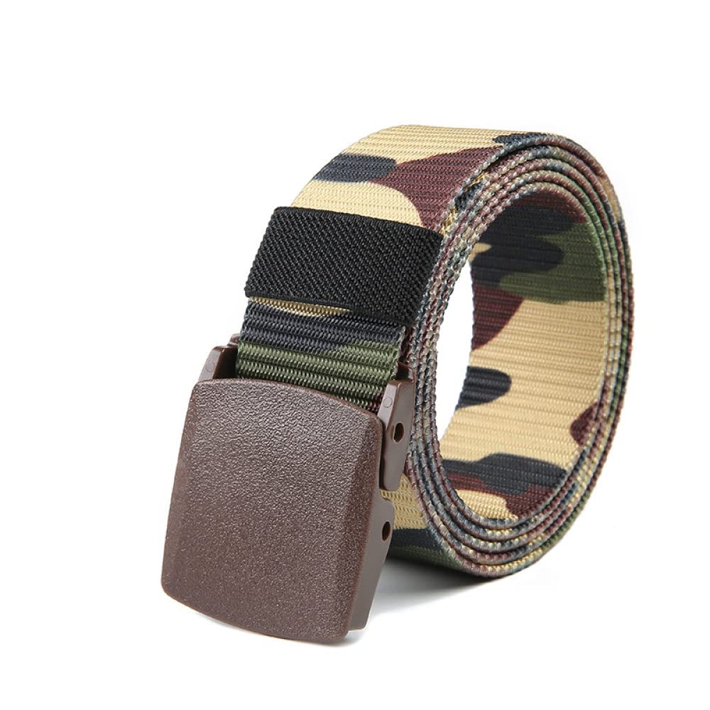 FOOOZ Men's Automatic Buckle Nylon Belt Outdoor Canvas Belt Men's Belt