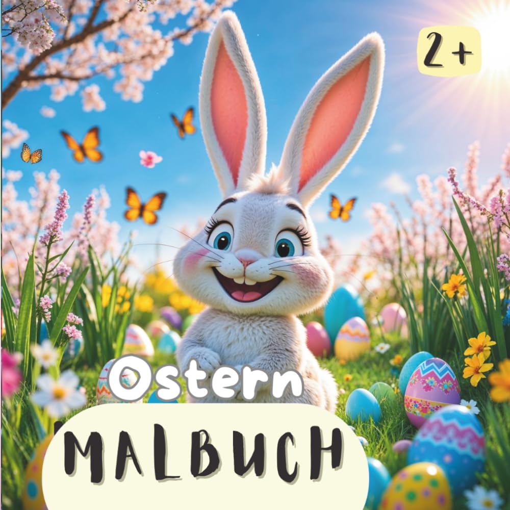 Ostern Malbuch: 30 süße Ausmalbilder - Geschenkidee für Kinder ab 3 Jahren (Malbücher Lena Wolff)