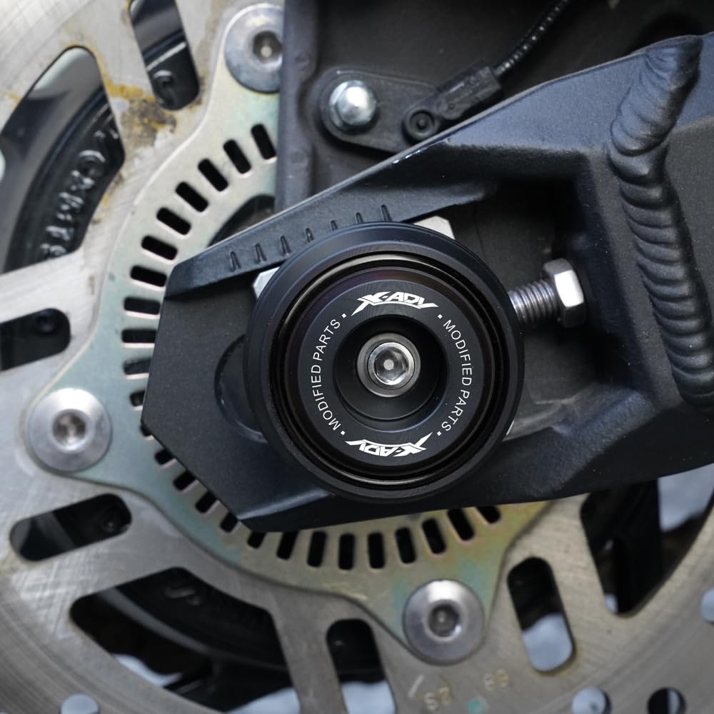 Für Honda X-ADV XADV 750 XADV750 X ADV 750 2017-2023 2024 2025 2026 Motorrad Zubehör Vorderrad- und Hinterrad-Crash-Slider Schutzpolster Rahmenschieber (Schwarz)