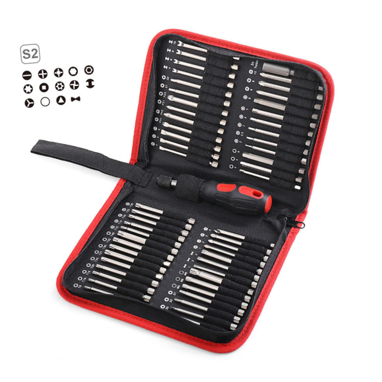 NUOBESTY Set di 55 Punte per Avvitatore a Batteria S2 per Trapano a Mano e Utensili Professionali da Lavoro in Casa
