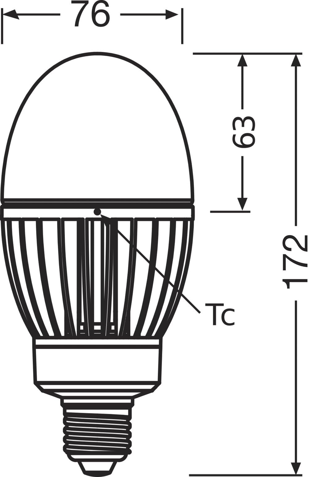 LEDVANCE LED Glühbirne HQL LED P E27 29W 4000lm - 840 Kaltweiß | Ersatz für 80W