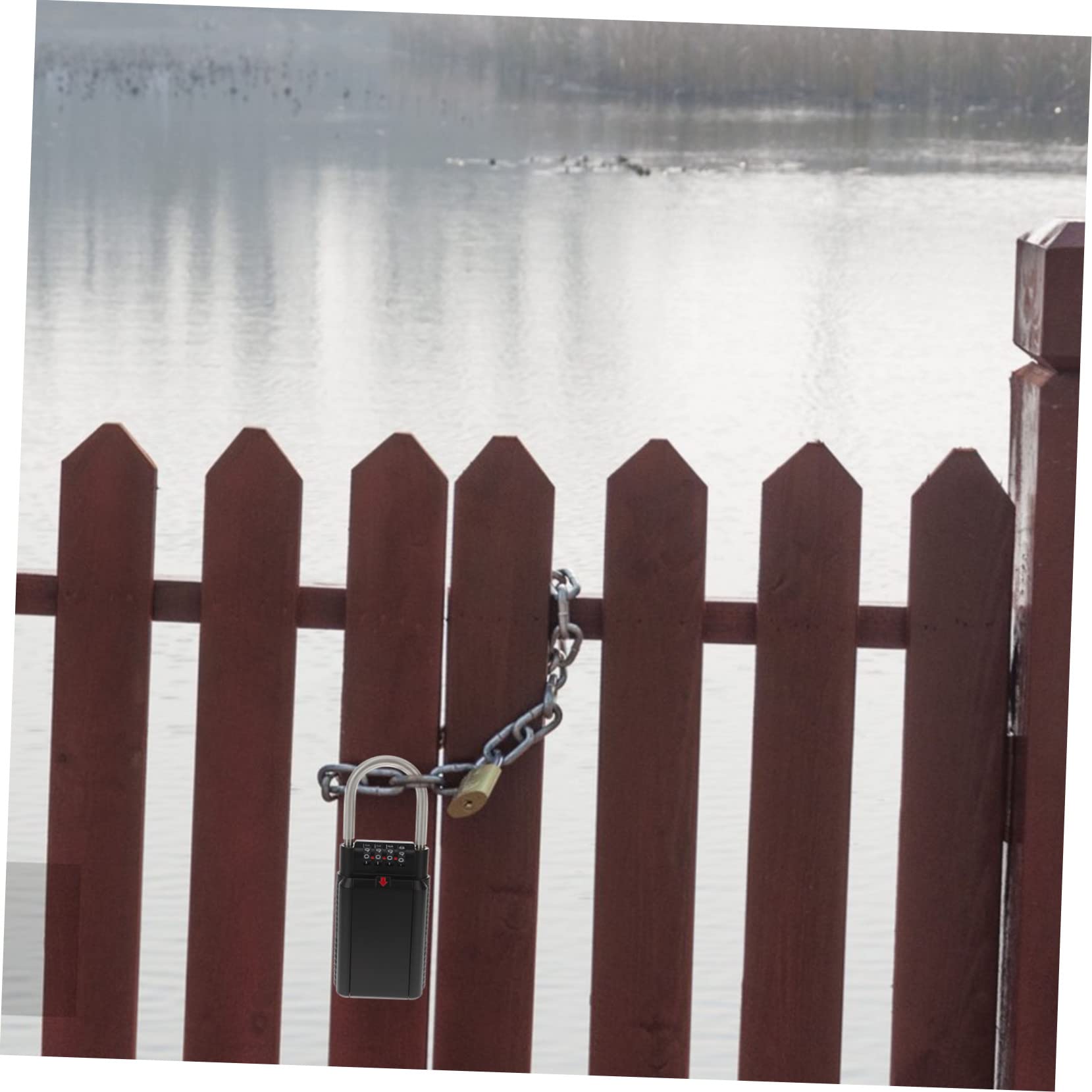 Uonlytech Cassetta Di Sicurezza Codice Cifre Cassetta Di Sicurezza Portatile Per Chiavi Realizzata in Metallo Adatta Per Esterni Offrendo Ampio Spazio e Protezione Da Condizioni Atmo