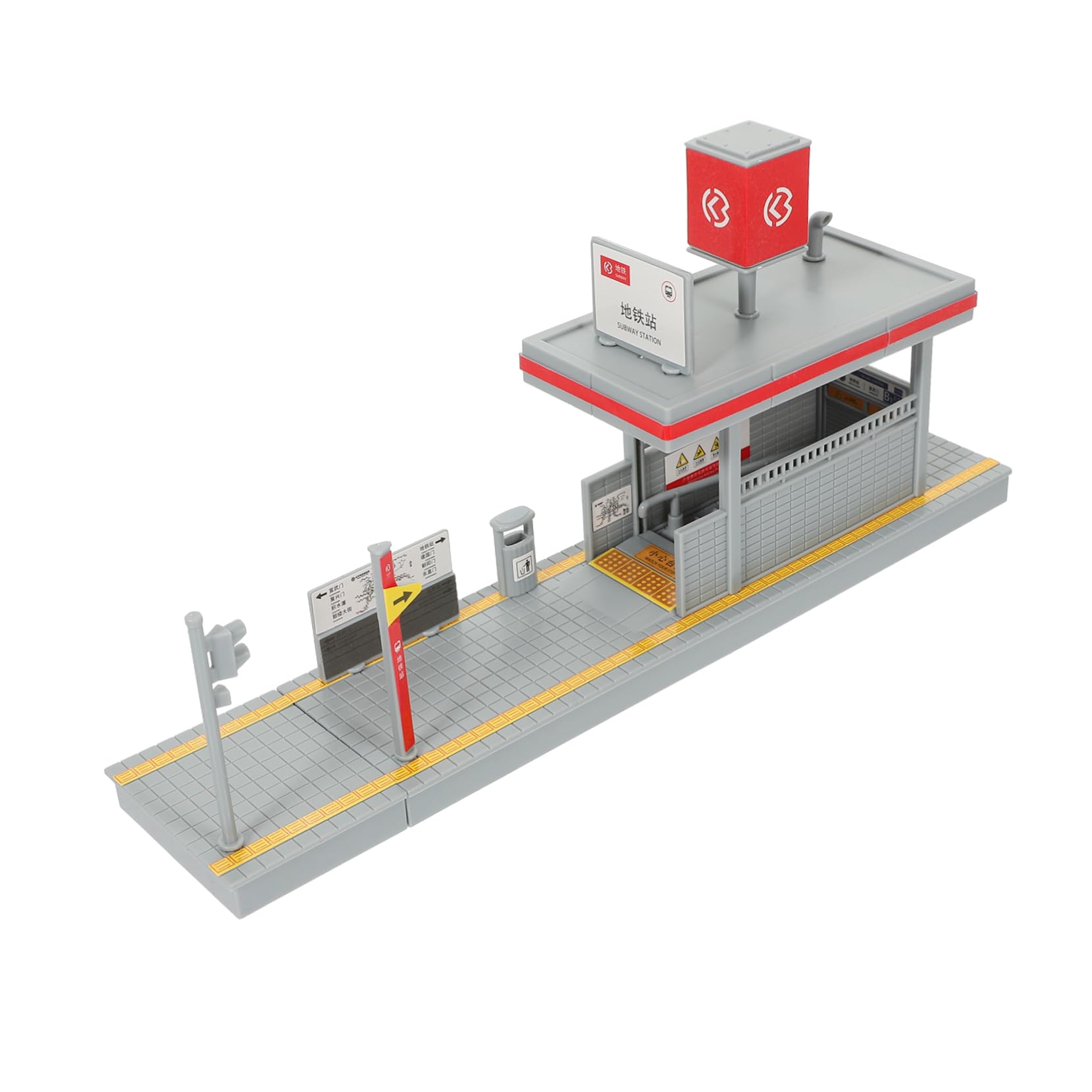 UPKOCH Modelo Plataforma Estación Metro DIY para Niños, Plástico Duradero, Tamaño Compacto, Juguete Educativo, Escenario de Simulación Ferroviaria, Manualidades y Hobby, Uso Familiar,